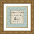 thumbnail image 1 of Lewis, Sheldon 15x15 Gold Ornate Wood Framed with Double Matting Museum Art Print Titled - Christ Strength, 1 of 4