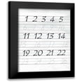 thumbnail image 1 of Lewis, Sheldon 15x18 Black Modern Framed Museum Art Print Titled - 123 Penmanship, 1 of 5
