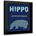 thumbnail image 1 of Lewis, Sheldon 15x18 Black Modern Framed Museum Art Print Titled - Hippo, 1 of 5