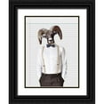 thumbnail image 1 of Lewis, Sheldon 15x18 Black Ornate Wood Framed with Double Matting Museum Art Print Titled - Monday Ram, 1 of 4