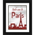 thumbnail image 1 of Lewis, Sheldon 15x18 Black Ornate Wood Framed with Double Matting Museum Art Print Titled - Red Paris, 1 of 4