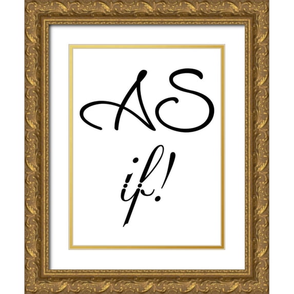 Lewis, Sheldon 15x18 Gold Ornate Wood Framed with Double Matting Museum Art Print Titled - As If