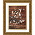 thumbnail image 1 of Lewis, Sheldon 15x18 Gold Ornate Wood Framed with Double Matting Museum Art Print Titled - Be Positive, 1 of 4