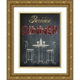 thumbnail image 1 of Lewis, Sheldon 15x18 Gold Ornate Wood Framed with Double Matting Museum Art Print Titled - Parisian Dinner Cream, 1 of 4