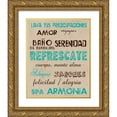 thumbnail image 1 of Lewis, Sheldon 15x18 Gold Ornate Wood Framed with Double Matting Museum Art Print Titled - Spanish Typography Bath, 1 of 4