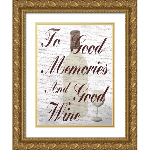Lewis, Sheldon 15x18 Gold Ornate Wood Framed with Double Matting Museum Art Print Titled - To Good Memories
