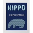 thumbnail image 1 of Lewis, Sheldon 15x18 White Modern Wood Framed Museum Art Print Titled - Hippo, 1 of 4