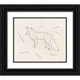 thumbnail image 1 of Lewis, Sheldon 17x15 Black Ornate Wood Framed with Double Matting Museum Art Print Titled - Foxy Lines 2, 1 of 4