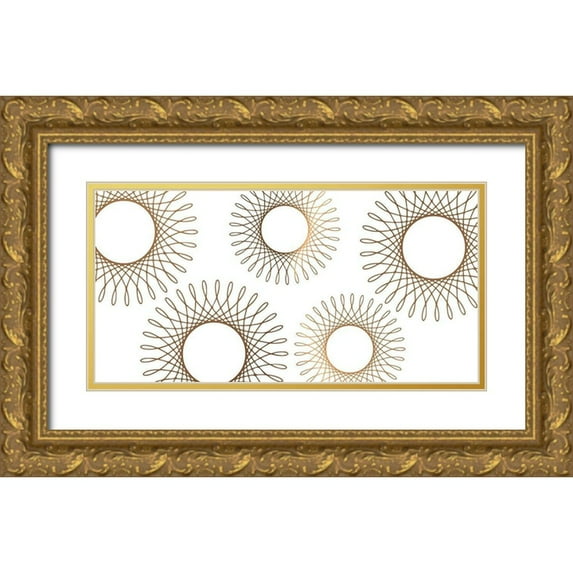 Lewis, Sheldon 18x11 Gold Ornate Wood Framed with Double Matting Museum Art Print Titled - Samba 3