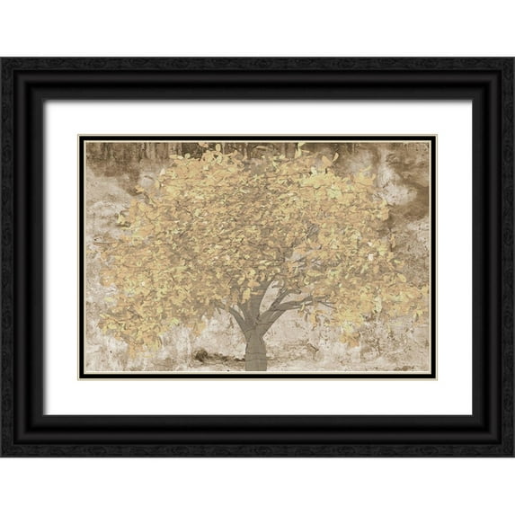 Lewis, Sheldon 18x13 Black Ornate Wood Framed with Double Matting Museum Art Print Titled - Natures Cluster