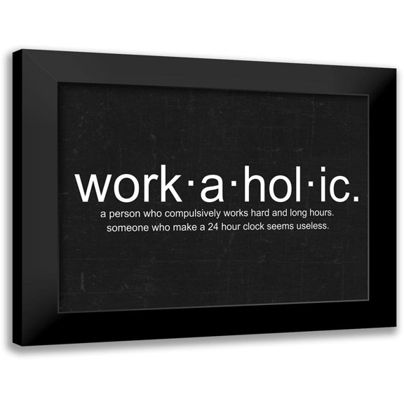 Lewis, Sheldon 18x15 Black Modern Framed Museum Art Print Titled - Workaholic