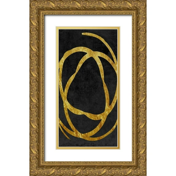 Lewis, Sheldon 18x32 Gold Ornate Wood Framed with Double Matting Museum Art Print Titled - Old Gold 2