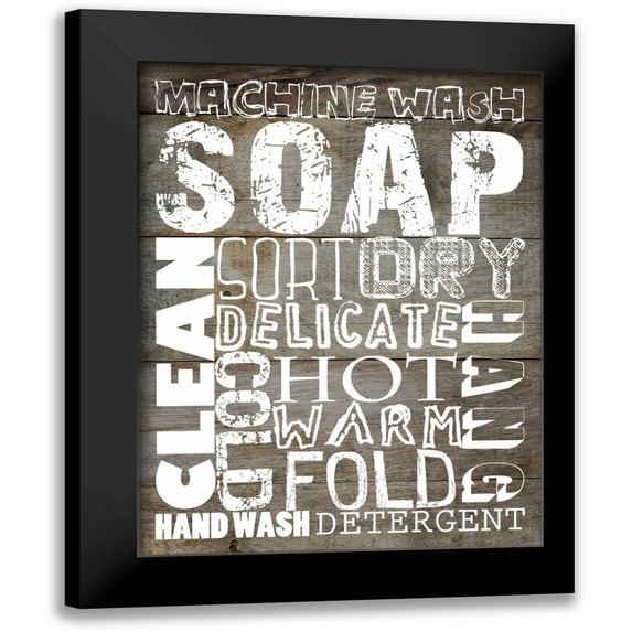 Lewis, Sheldon 19x24 Black Modern Framed Museum Art Print Titled - Laundry 1