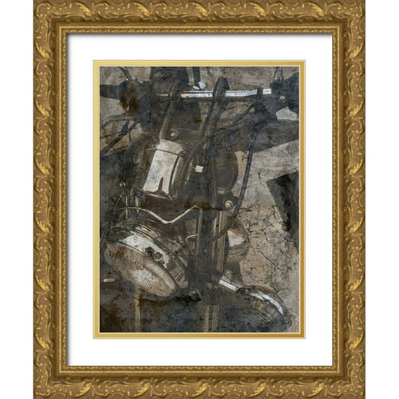 Lewis, Sheldon 19x24 Gold Ornate Wood Framed with Double Matting Museum Art Print Titled - Pump And Ride