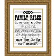 thumbnail image 1 of Lewis, Sheldon 19x24 Gold Ornate Wood Framed with Double Matting Museum Art Print Titled - Rules Of The Family, 1 of 4