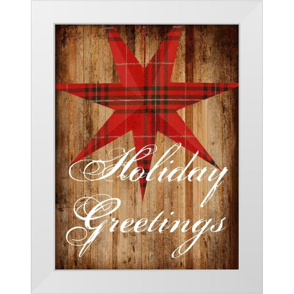 Lewis, Sheldon 19x24 White Modern Wood Framed Museum Art Print Titled - Holiday Greetings