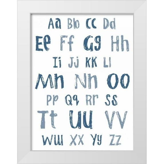Lewis, Sheldon 19x24 White Modern Wood Framed Museum Art Print Titled - Now I know My ABC