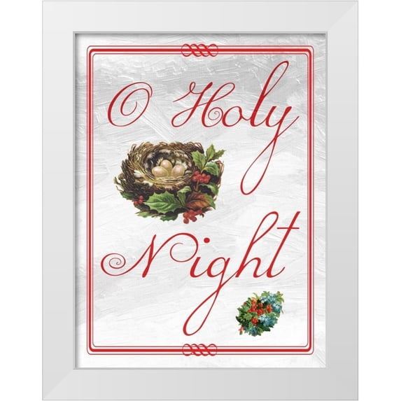 Lewis, Sheldon 19x24 White Modern Wood Framed Museum Art Print Titled - O Holy Night