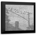 thumbnail image 1 of Lewis, Sheldon 20x20 Black Modern Framed Museum Art Print Titled - Birds In The Brooklyn Sky, 1 of 5