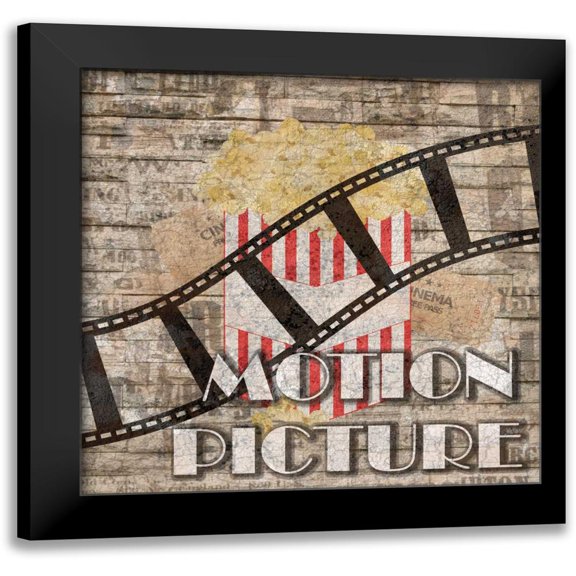 Lewis, Sheldon 20x20 Black Modern Framed Museum Art Print Titled - Motion Picture 2