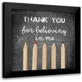 thumbnail image 1 of Lewis, Sheldon 20x20 Black Modern Framed Museum Art Print Titled - Thank Youl, 1 of 5