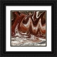 thumbnail image 1 of Lewis, Sheldon 20x20 Black Ornate Wood Framed with Double Matting Museum Art Print Titled - Abstract Waves 1, 1 of 4