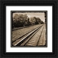 thumbnail image 1 of Lewis, Sheldon 20x20 Black Ornate Wood Framed with Double Matting Museum Art Print Titled - Vintage RailWay, 1 of 4