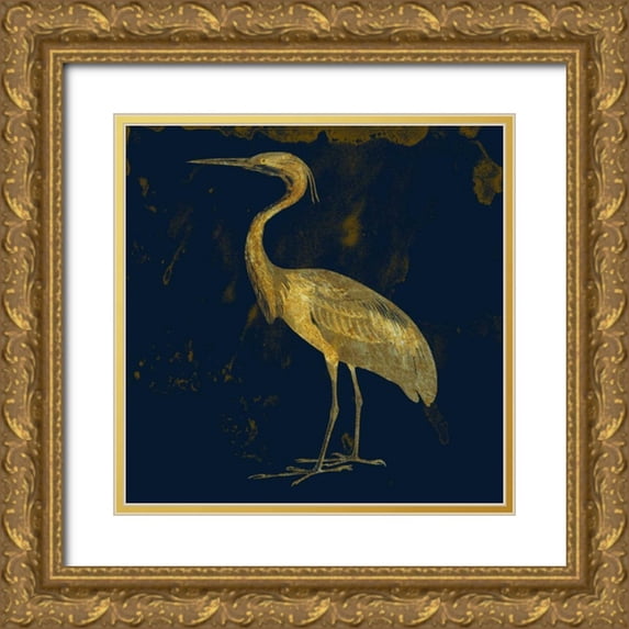 Lewis, Sheldon 20x20 Gold Ornate Wood Framed with Double Matting Museum Art Print Titled - Indigo Elegance