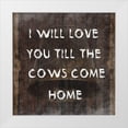 thumbnail image 1 of Lewis, Sheldon 20x20 White Modern Wood Framed Museum Art Print Titled - Cows Come Home, 1 of 4