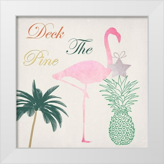 Lewis, Sheldon 20x20 White Modern Wood Framed Museum Art Print Titled - Deck The Pine