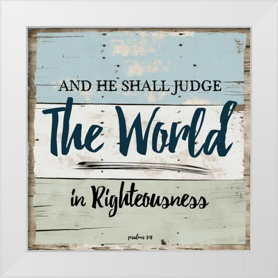 Lewis, Sheldon 20x20 White Modern Wood Framed Museum Art Print Titled - Religious On Wood 2