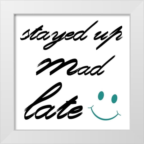 Lewis, Sheldon 20x20 White Modern Wood Framed Museum Art Print Titled - Stayed Up