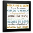 thumbnail image 1 of Lewis, Sheldon 20x24 Black Modern Framed Museum Art Print Titled - Spanish Bath Rules, 1 of 5