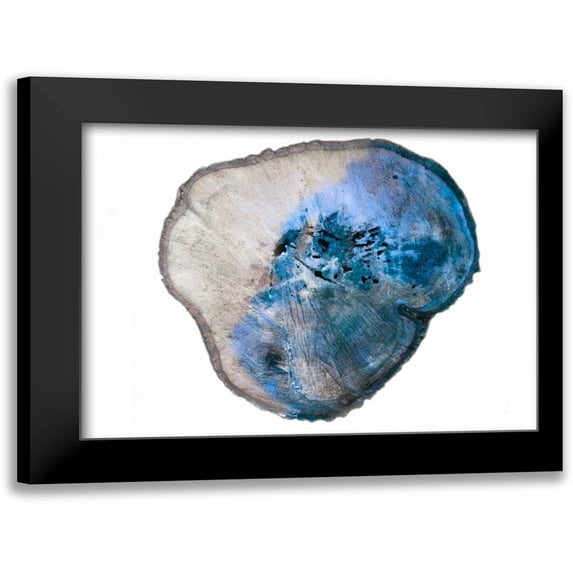 Lewis, Sheldon 24x19 Black Modern Framed Museum Art Print Titled - Blue Rings Of Saturn
