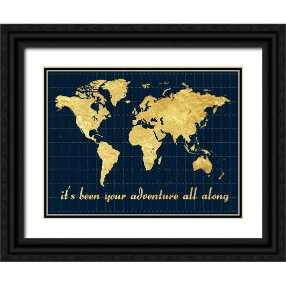Lewis, Sheldon 24x19 Black Ornate Wood Framed with Double Matting Museum Art Print Titled - Your Adventure