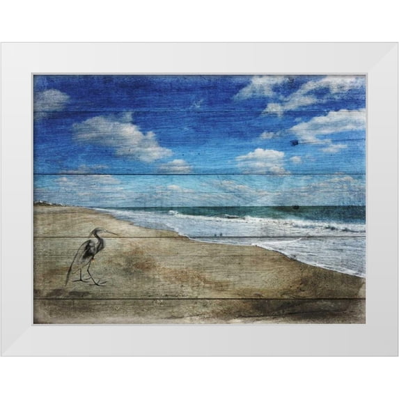 Lewis, Sheldon 24x19 White Modern Wood Framed Museum Art Print Titled - Coastal 1