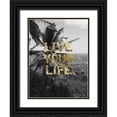 thumbnail image 1 of Lewis, Sheldon 25x32 Black Ornate Wood Framed with Double Matting Museum Art Print Titled - Live Your Life, 1 of 4
