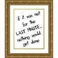 thumbnail image 1 of Lewis, Sheldon 25x32 Gold Ornate Wood Framed with Double Matting Museum Art Print Titled - Last Minute, 1 of 4