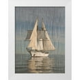 thumbnail image 1 of Lewis, Sheldon 25x32 White Modern Wood Framed Museum Art Print Titled - Yacht Club, 1 of 4