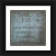 thumbnail image 1 of Lewis, Sheldon 26x26 Black Ornate Wood Framed with Double Matting Museum Art Print Titled - Be Glad In It Psalms, 1 of 4
