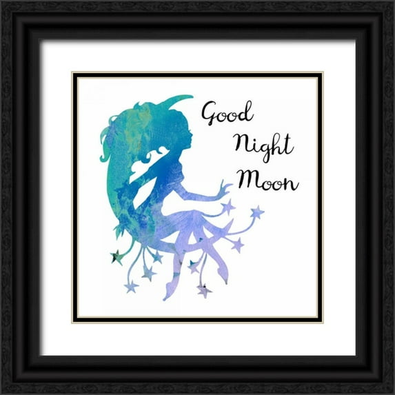 Lewis, Sheldon 26x26 Black Ornate Wood Framed with Double Matting Museum Art Print Titled - Good Night Moon