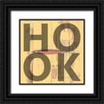 thumbnail image 1 of Lewis, Sheldon 26x26 Black Ornate Wood Framed with Double Matting Museum Art Print Titled - Hook, 1 of 4