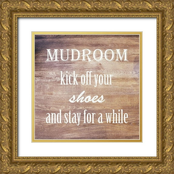 Lewis, Sheldon 26x26 Gold Ornate Wood Framed with Double Matting Museum Art Print Titled - Mudroom And Shoes