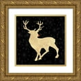 thumbnail image 1 of Lewis, Sheldon 26x26 Gold Ornate Wood Framed with Double Matting Museum Art Print Titled - Run Run Rudolph Gold Tone, 1 of 4