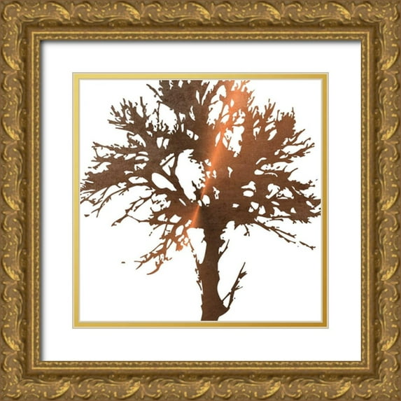 Lewis, Sheldon 26x26 Gold Ornate Wood Framed with Double Matting Museum Art Print Titled - Tree of Wisdom 2