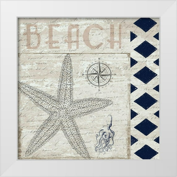Lewis, Sheldon 26x26 White Modern Wood Framed Museum Art Print Titled - Sweet Coastal Blend 2