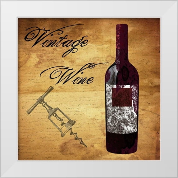 Lewis, Sheldon 26x26 White Modern Wood Framed Museum Art Print Titled - Vintage Wine