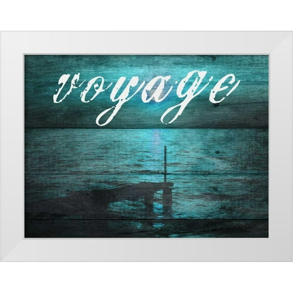 Lewis, Sheldon 32x25 White Modern Wood Framed Museum Art Print Titled - Voyage