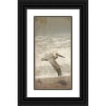 thumbnail image 1 of Lewis, Sheldon 9x14 Black Ornate Wood Framed with Double Matting Museum Art Print Titled - Fly By The Coast, 1 of 4