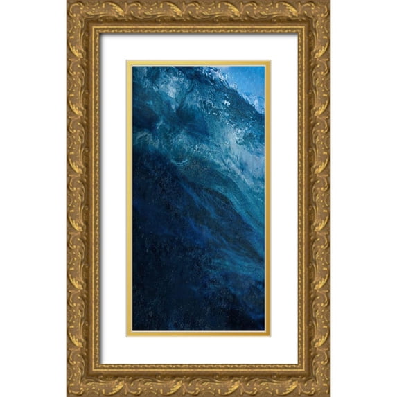 Lewis, Sheldon 9x14 Gold Ornate Wood Framed with Double Matting Museum Art Print Titled - Cool Wave 1